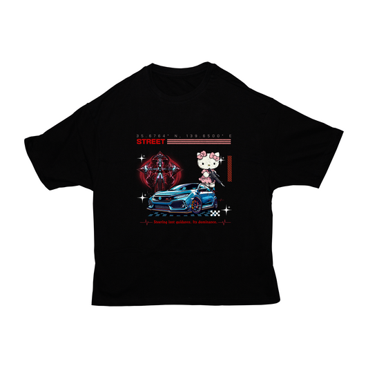 HELLO KITTY STREET RACER OVERSIZED T-SHIRT